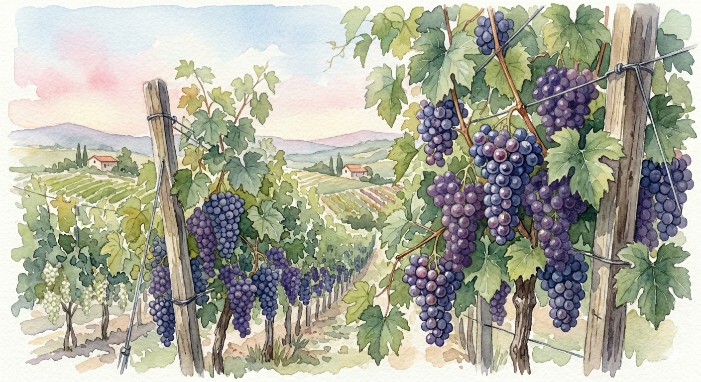 Vigneti — Cupra Marittima, late summer